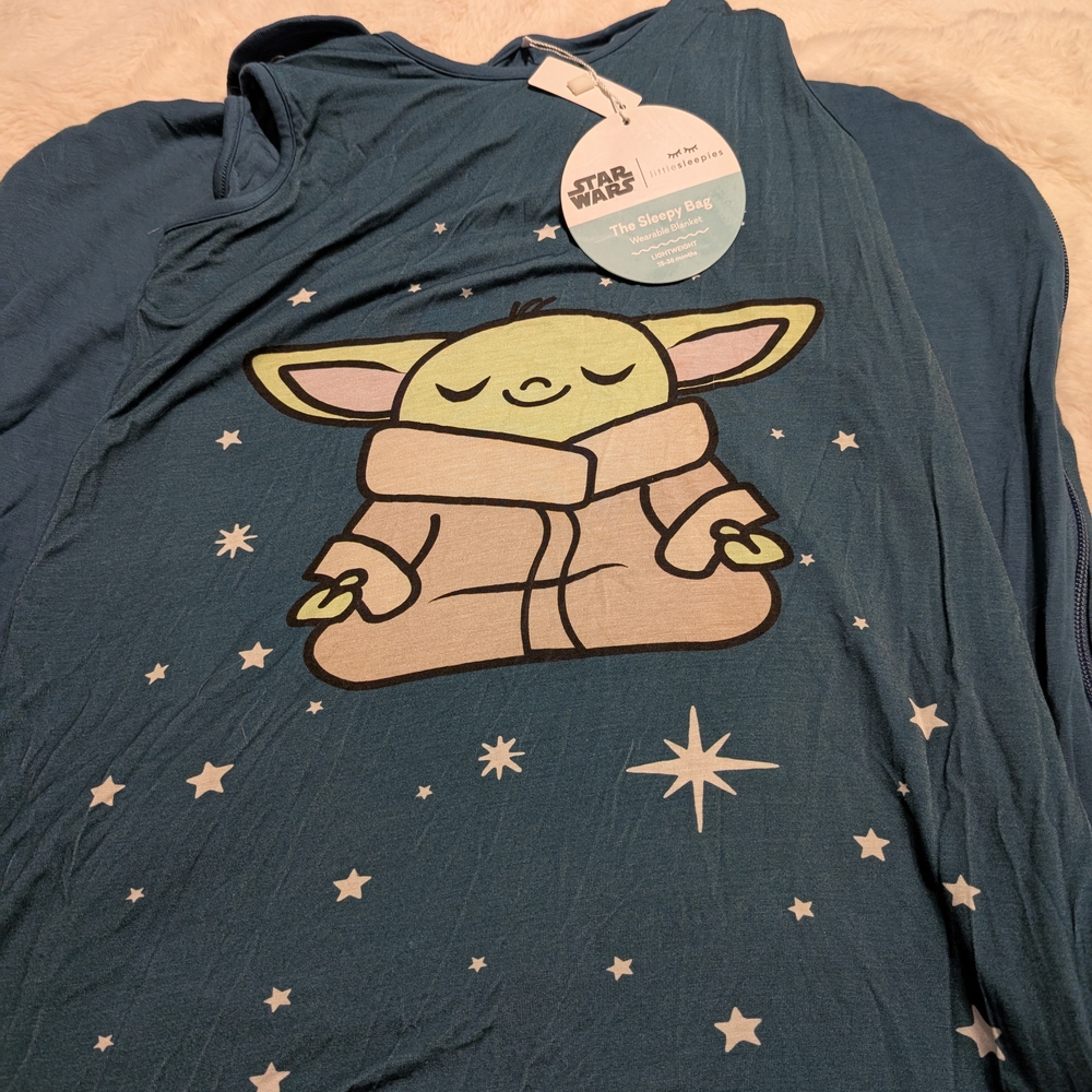 Star Wars Kids Pajam- Blue with Baby Yoda Design